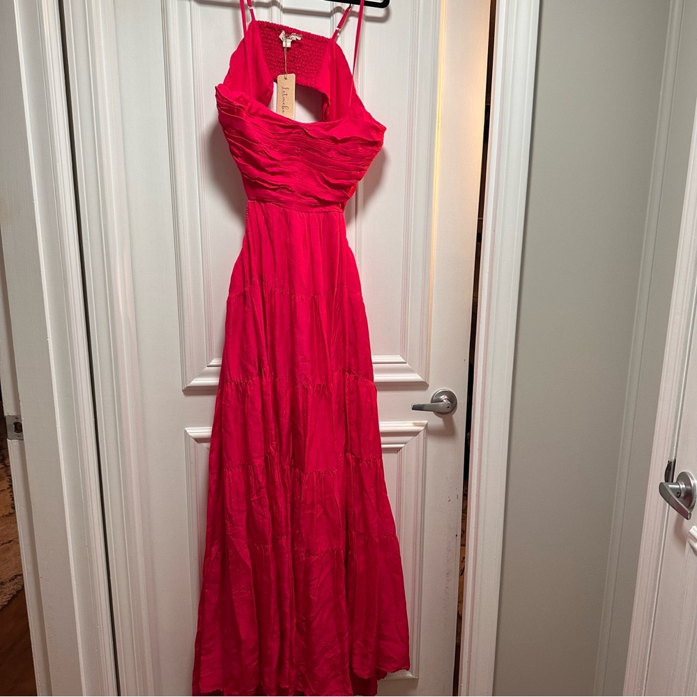 Pink Anthropology maxi dress